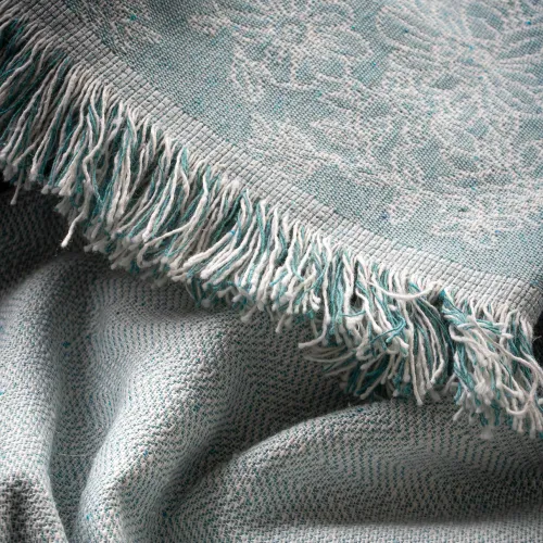 Ριχτάρι BLUMEN TURQUOISE Ριχτάρι πολύθρονας: 170 x 180 εκ.