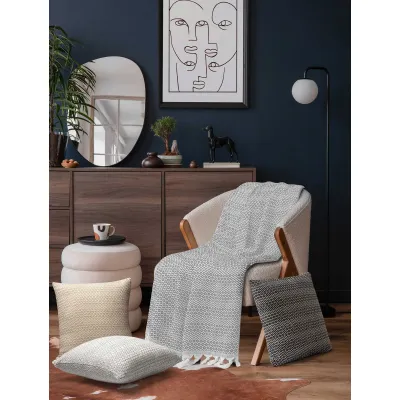 Ριχτάρι HERHALING GREY Ριχτάρι τριθέσιου καναπέ: 190 x 300 εκ.