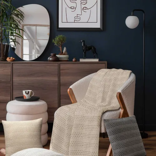 Ριχτάρι HERHALING BEIGE Ριχτάρι τριθέσιου καναπέ: 190 x 300 εκ.