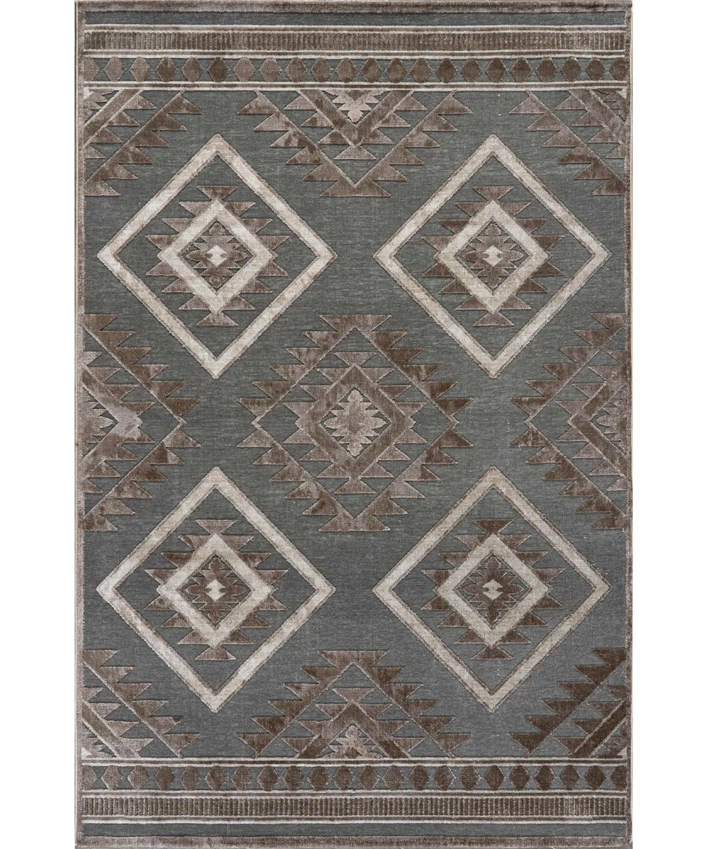 Χαλί CRYSTALLINI GREY Σετ Κρεβατοκάμαρας (67 x 140 (2)   67 x 230 εκ.)