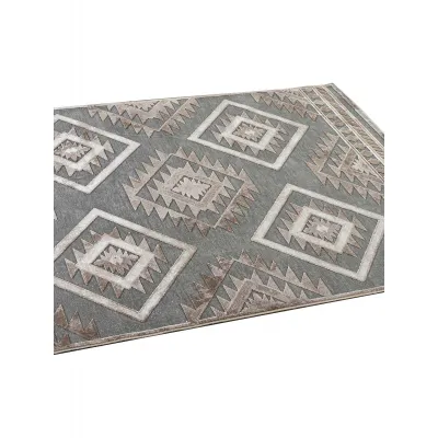 Χαλί CRYSTALLINI GREY Σετ Κρεβατοκάμαρας (67 x 140 (2)   67 x 230 εκ.)