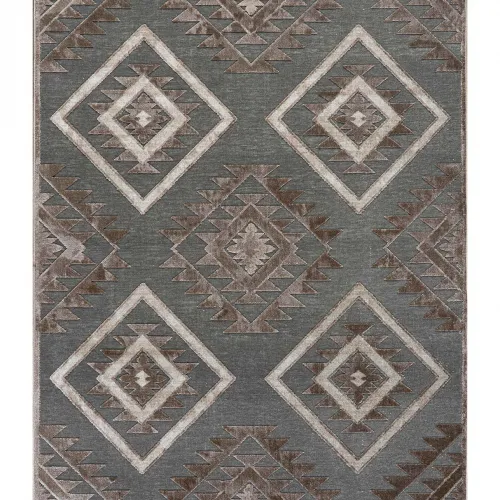 Χαλί CRYSTALLINI GREY Σετ Κρεβατοκάμαρας (67 x 140 (2)   67 x 230 εκ.)