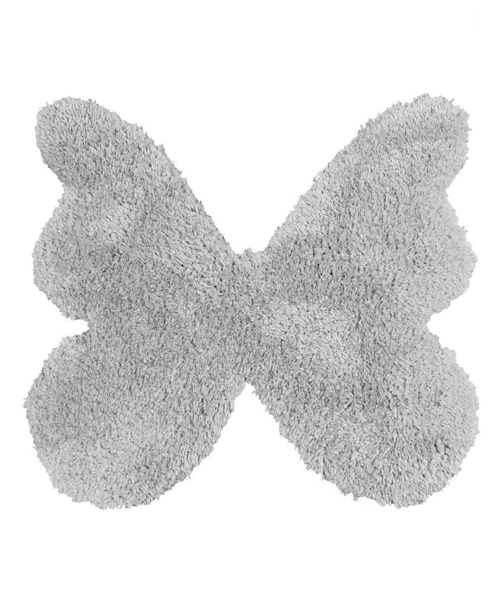 Παιδικό Χαλί LIGHT GREY SHADE BUTTERFLY 160 x 160 εκ.
