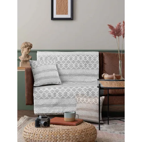 Ριχτάρι ECLECTIC GREY Ριχτάρι τριθέσιου καναπέ: 170 x 300 εκ.