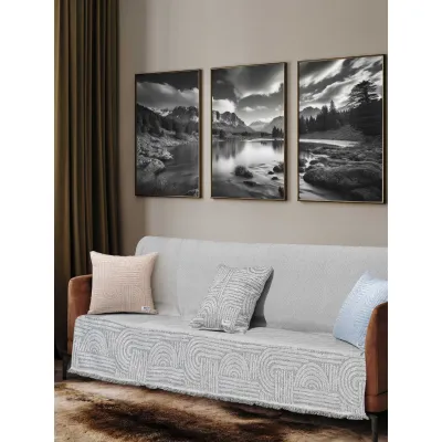 Ριχτάρι ETHEREAL GREY Ριχτάρι διθέσιου καναπέ: 170 x 250 εκ.