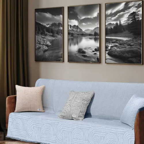 Ριχτάρι ETHEREAL CYAN Ριχτάρι διθέσιου καναπέ: 170 x 250 εκ.