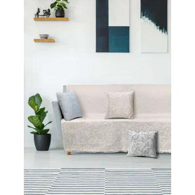 Ριχτάρι ROCOCO BEIGE Ριχτάρι διθέσιου καναπέ: 170 x 250 εκ.