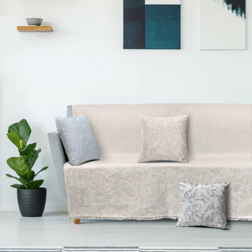 Ριχτάρι ROCOCO BEIGE Ριχτάρι διθέσιου καναπέ: 170 x 250 εκ.
