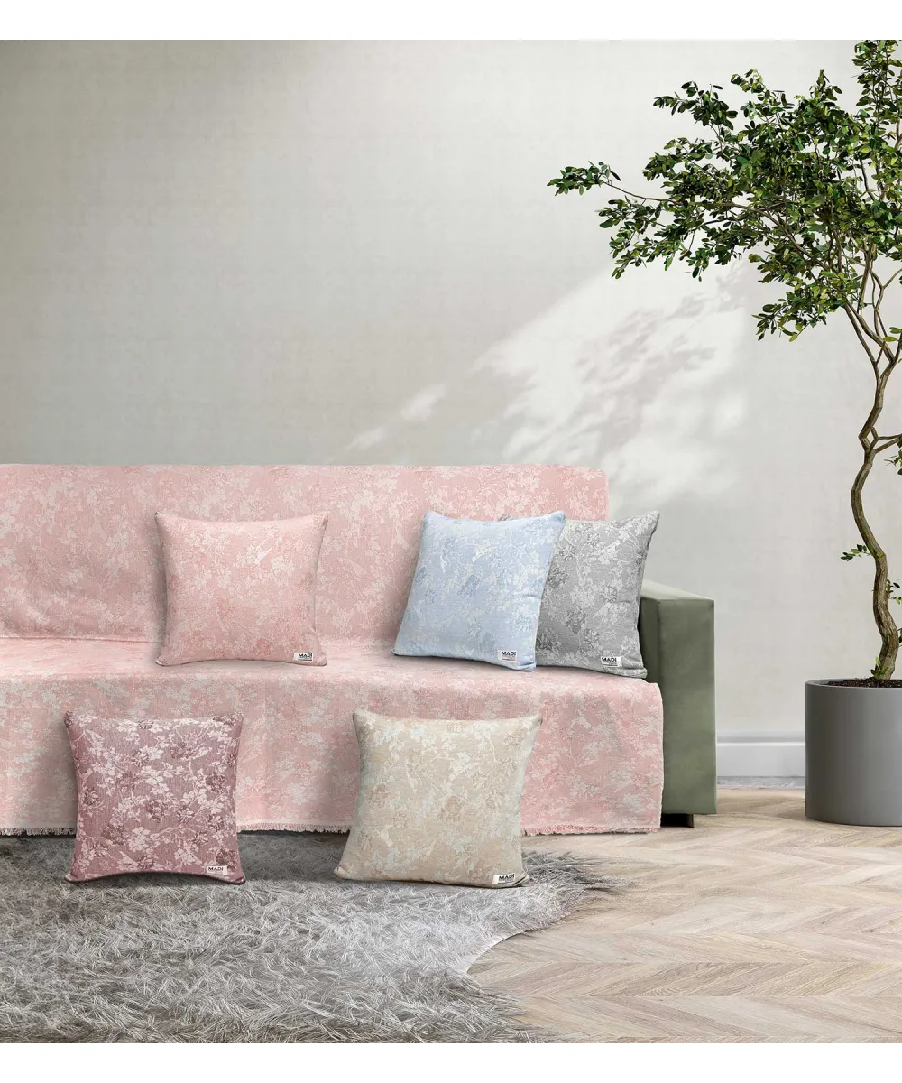 Ριχτάρι FERN PINK Ριχτάρι διθέσιου καναπέ: 170 x 250 εκ. Ριχτάρι FERN PINK Ριχτάρι διθέσιου καναπέ: 170 x 250 εκ.