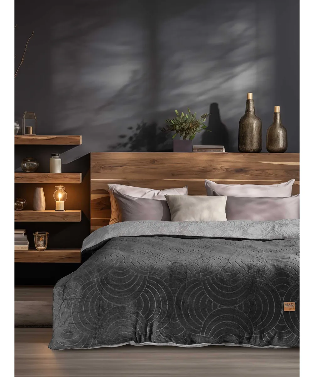 Παπλωματοθήκη DUSK ANTHRACITE Παπλωματοθήκη υπέρδιπλη: 220 x 240 εκ.