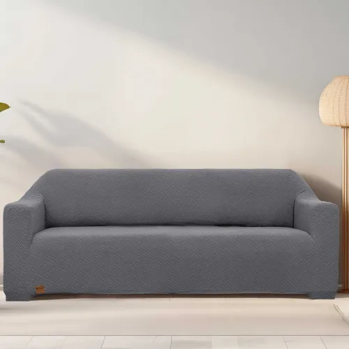 Ελαστικά καλύμματα καναπέ DYNAMIC DARK GREY Ελαστικό κάλυμμα διθέσιου καναπέ