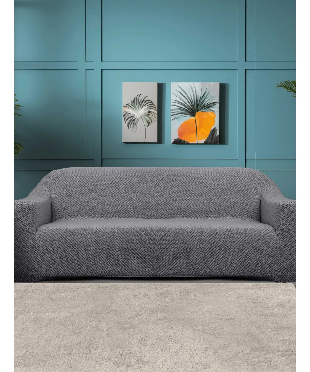 Ελαστικά καλύμματα καναπέ INTENSE LIGHT GREY Ελαστικό κάλυμμα διθέσιου καναπέ