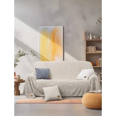 Ριχτάρι TRACE BEIGE Ριχτάρι διθέσιου καναπέ: 180 x 250 εκ.