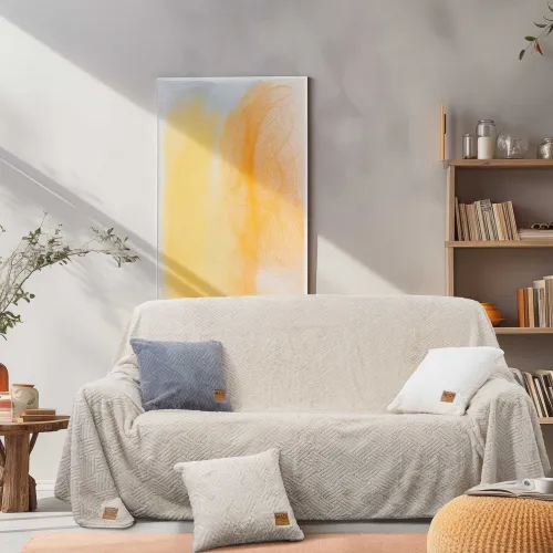 Ριχτάρι TRACE BEIGE Ριχτάρι διθέσιου καναπέ: 180 x 250 εκ.