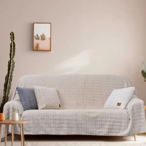Διακοσμητικό Μαξιλάρι RAYS BEIGE Διακοσμητική μαξιλαροθήκη: 45 x 45 εκ.