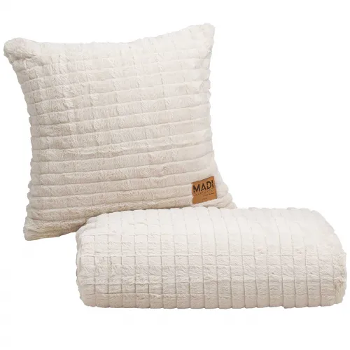 Διακοσμητικό Μαξιλάρι RAYS BEIGE Διακοσμητική μαξιλαροθήκη: 45 x 45 εκ.