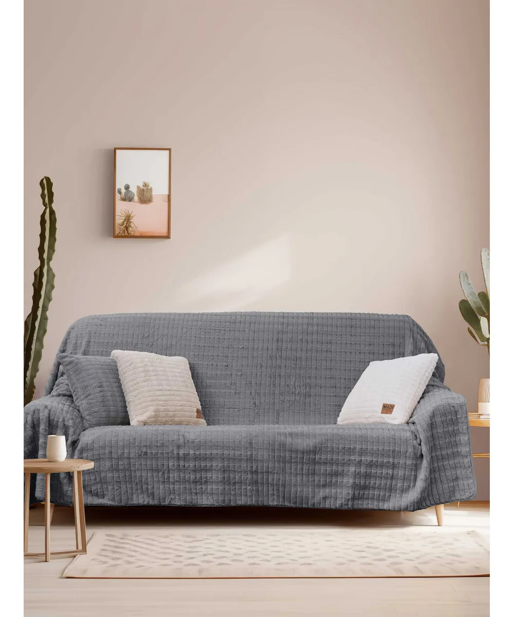 Ριχτάρι RAYS GREY Ριχτάρι διθέσιου καναπέ: 180 x 250 εκ. Ριχτάρι RAYS GREY Ριχτάρι διθέσιου καναπέ: 180 x 250 εκ.
