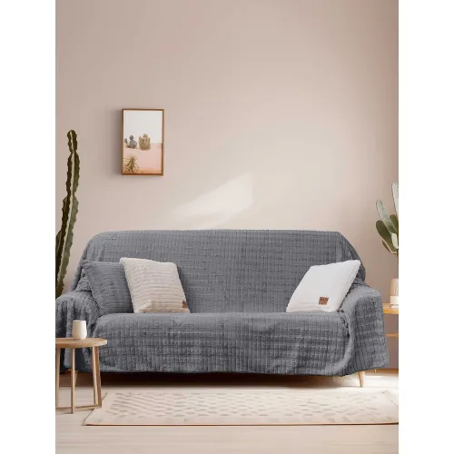Ριχτάρι RAYS GREY Ριχτάρι διθέσιου καναπέ: 180 x 250 εκ.