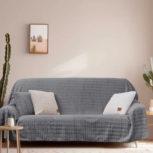 Ριχτάρι RAYS GREY Ριχτάρι διθέσιου καναπέ: 180 x 250 εκ.