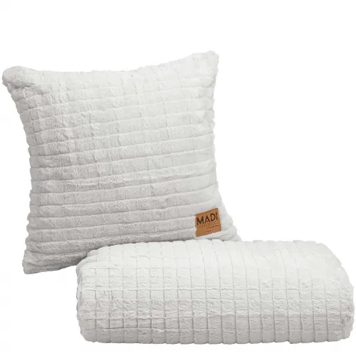 Ριχτάρι RAYS WHITE Ριχτάρι διθέσιου καναπέ: 180 x 250 εκ.