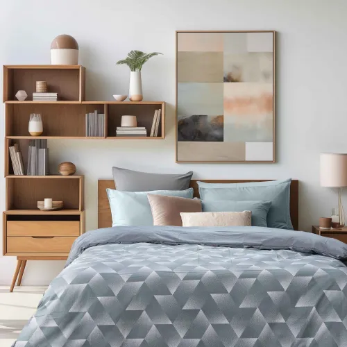 Σετ κουβερλί MOLD Σετ κουβερλί υπέρδιπλο: 220 x 240   2 μαξιλαροθήκες 52 x 72 εκ.