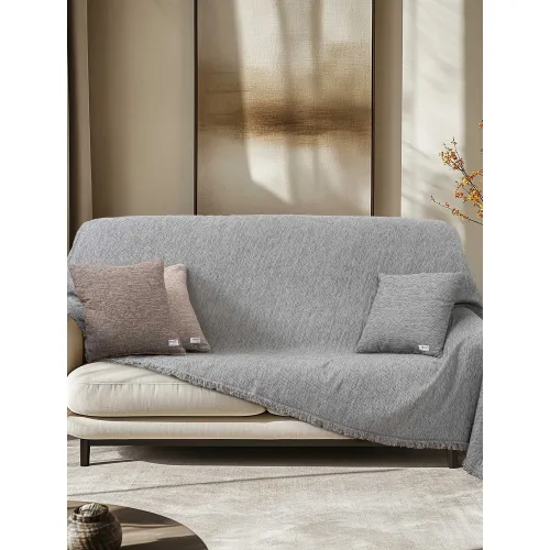 Ριχτάρι AKONIK GREY Ριχτάρι τριθέσιου καναπέ: 180 x 300 εκ.