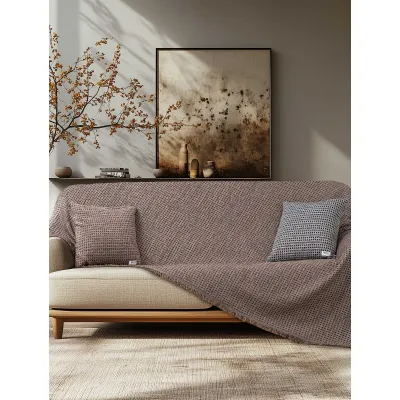 Διακοσμητικό Μαξιλάρι MOUVE BEIGE Διακοσμητική μαξιλαροθήκη: 45 x 45 εκ.