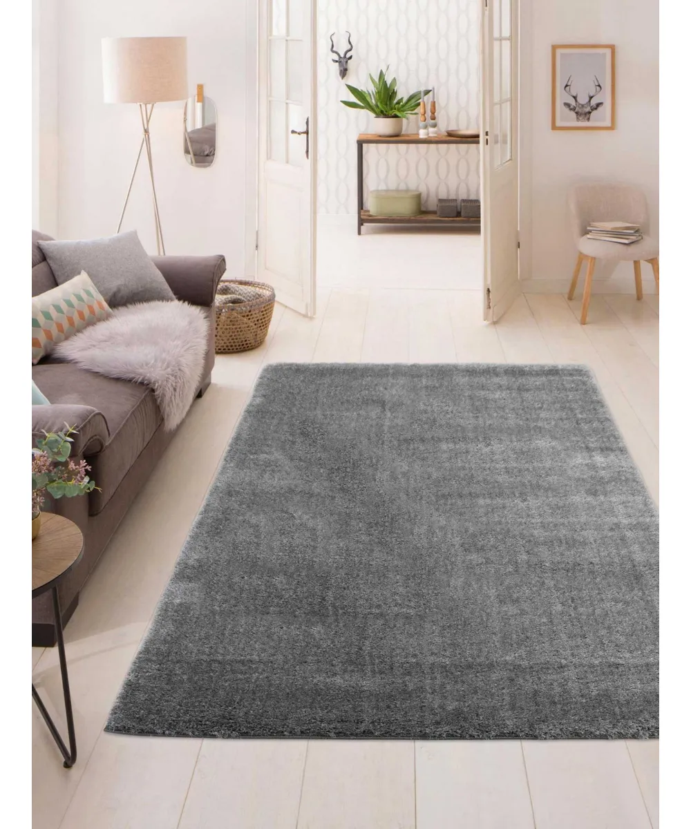 Χαλί FUZZIO GREY Στρόγγυλο χαλί 165 εκ.