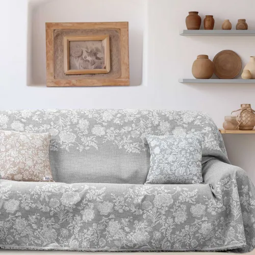 Ριχτάρι WARMORA GREY Ριχτάρι τριθέσιου καναπέ: 170 x 300 εκ.