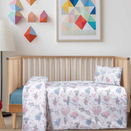 Βρεφική παπλωματοθήκη LAGOLINO Σετ παπλωματοθήκη: 110 x 145   1 μαξιλαροθήκη 30 x 40 εκ.