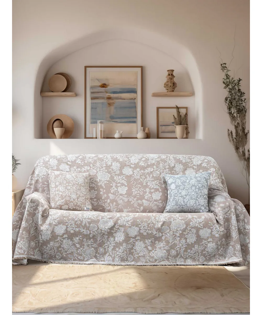 Ριχτάρι SOFIMA BEIGE Ριχτάρι πολύθρονας: 170 x 180 εκ.