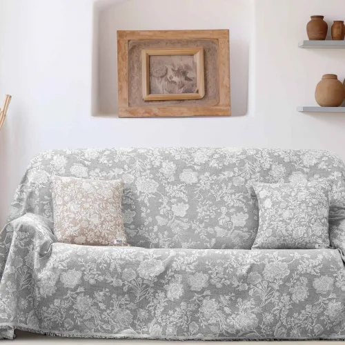 Ριχτάρι SOFIMA GREY Ριχτάρι διθέσιου καναπέ: 170 x 250 εκ.