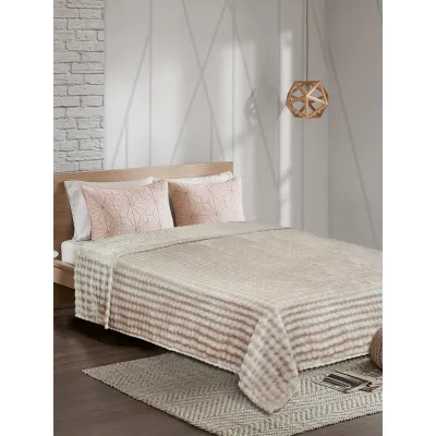Κουβέρτα Fleece PUFFELLA BROWN Κουβέρτα μονή: 160 x 220 εκ.