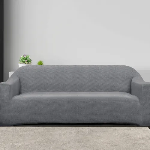 Ελαστικά καλύμματα καναπέ EARTHLINE GREY Ελαστικό κάλυμμα διθέσιου καναπέ