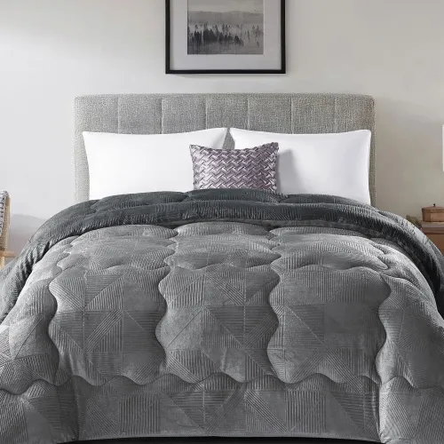 Κουβερτοπάπλωμα NIVORO ANTHRACITE Κουβερτοπάπλωμα μονό: 160 x 220 εκ.