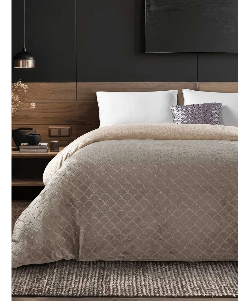 Παπλωματοθήκη NEVOLA CREAM Παπλωματοθήκη μονή: 160 x 220 εκ.