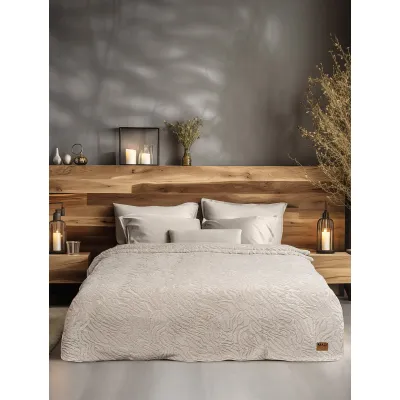 Κουβέρτα γούνινη ZANORIA BEIGE Κουβέρτα υπέρδιπλη: 220 x 240 εκ.