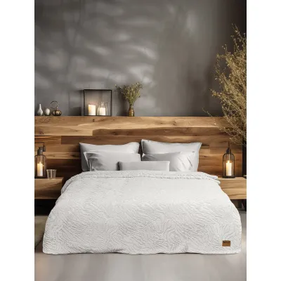 Κουβέρτα γούνινη ZANORIA WHITE Κουβέρτα υπέρδιπλη: 220 x 240 εκ.