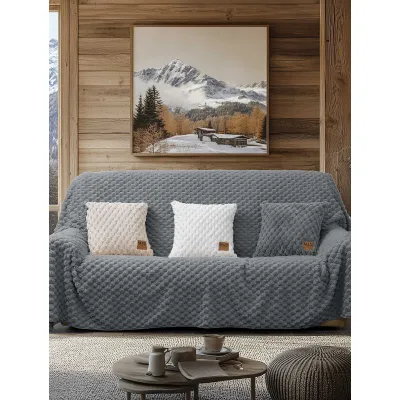 Ριχτάρι MAISONY GREY Ριχτάρι τριθέσιου καναπέ: 180 x 300 εκ.