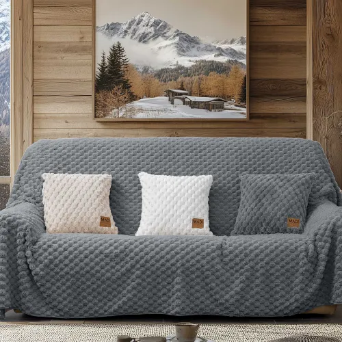 Ριχτάρι MAISONY GREY Ριχτάρι τετραθέσιου καναπέ: 180 x 340 εκ.
