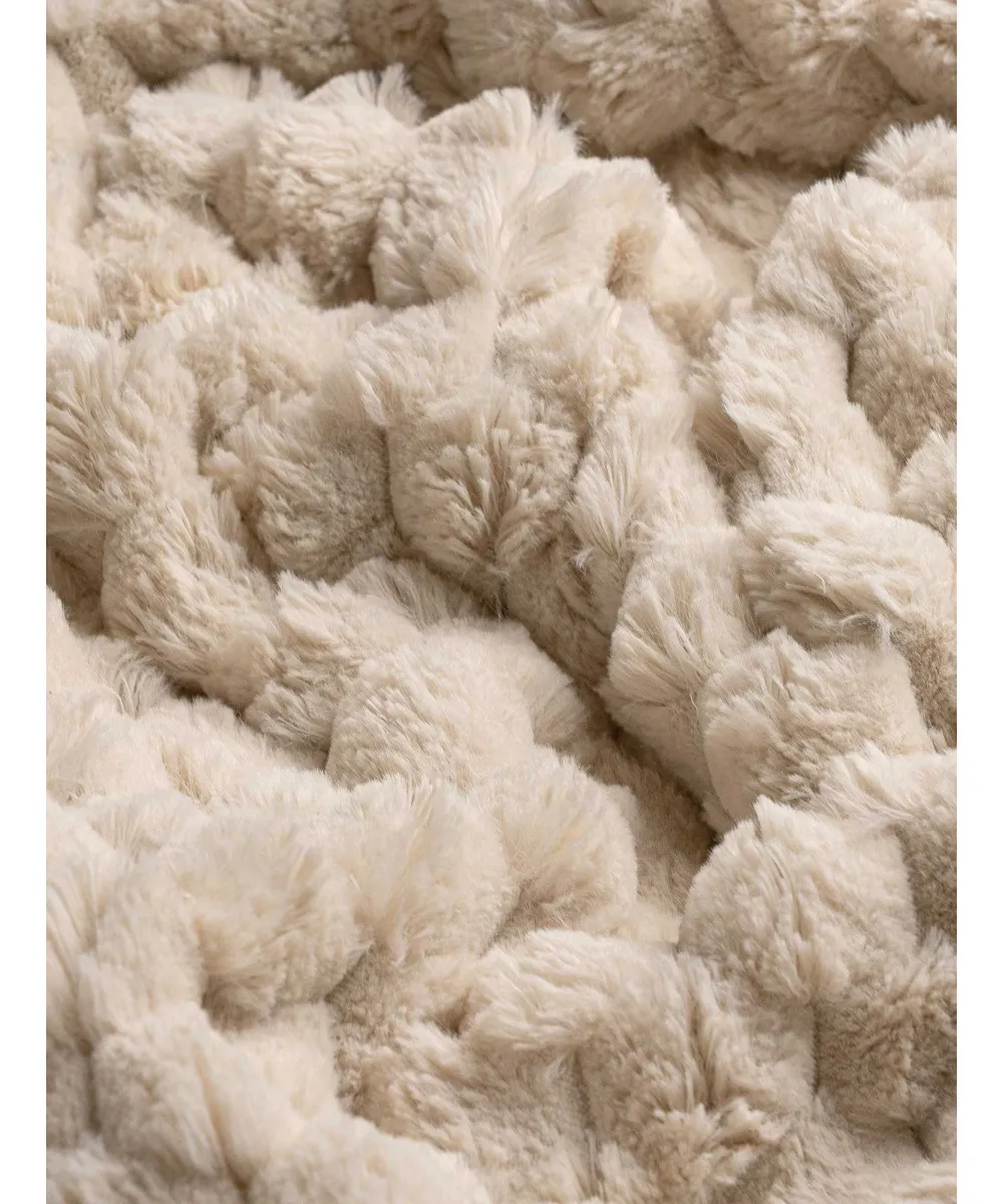Ριχτάρι MAISONY BEIGE Ριχτάρι τριθέσιου καναπέ: 180 x 300 εκ.