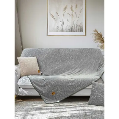 Ριχτάρι VERITAS GREY Ριχτάρι τριθέσιου καναπέ: 180 x 300 εκ.