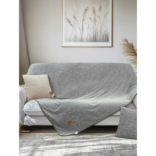 Ριχτάρι VERITAS GREY Ριχτάρι τετραθέσιου καναπέ: 180 x 340 εκ.