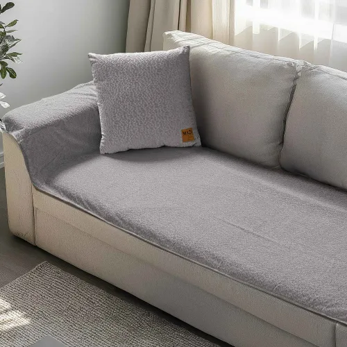 Μεμονωμένο ανάγλυφο κάλυμμα REGALIA GREY Μεμονωμένο αναγλυφο κάλυμμα για τριθέσιο καναπέ  180 x 90 εκ.