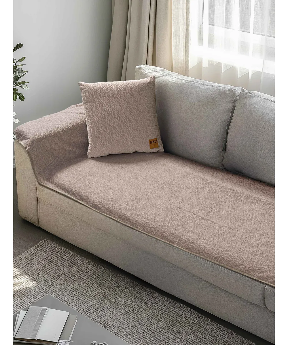 Μεμονωμένο ανάγλυφο κάλυμμα REGALIA BEIGE Μεμονωμένο αναγλυφο κάλυμμα για τριθέσιο καναπέ  180 x 90 εκ.