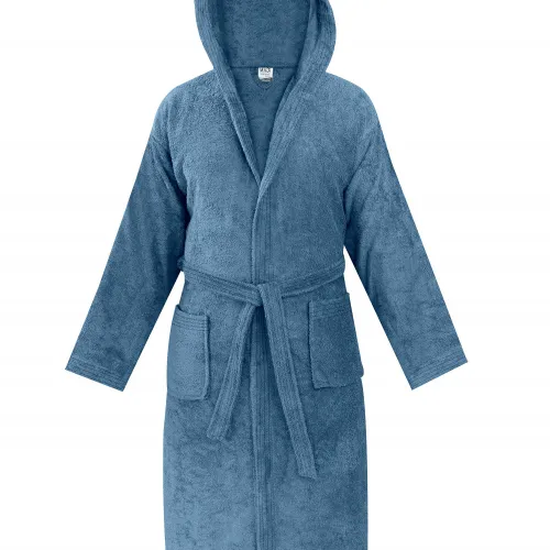 Μπουρνούζι με κουκούλα OLIA DENIM BLUE Μπουρνούζι με κουκούλα: Medium