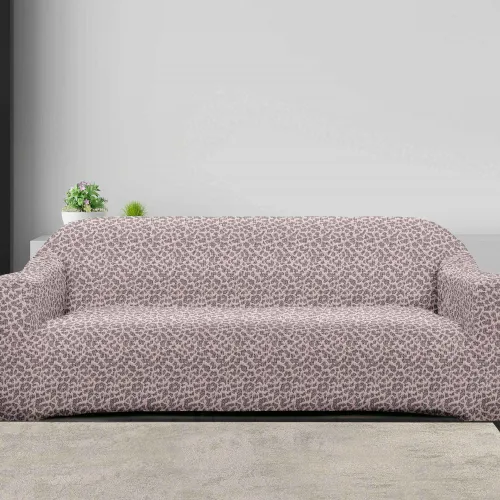 Ελαστικά καλύμματα καναπέ LYVIA BEIGE Ελαστικό κάλυμμα τριθέσιου καναπέ