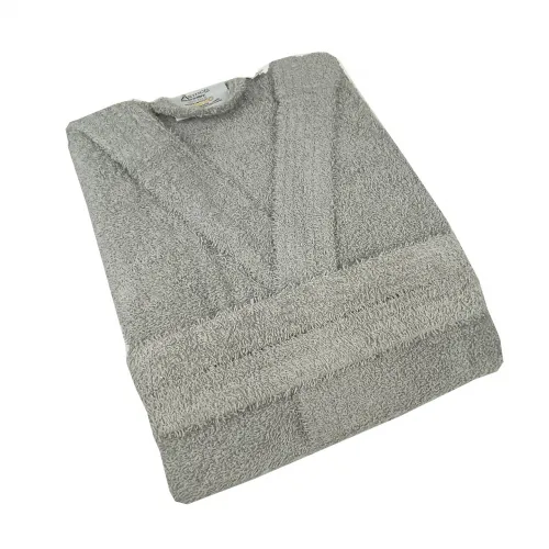 Μπουρνούζι Με Κουκούλα Grey - Medium