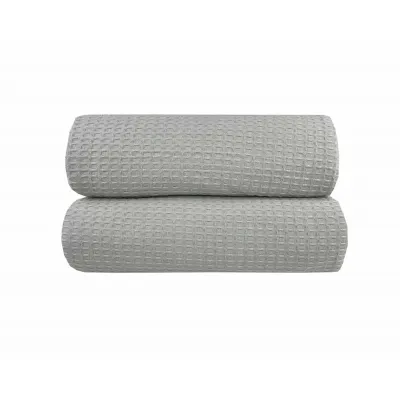 Κουβέρτα Πικέ Υπερ/πλη Waffle 230χ245 Light Grey