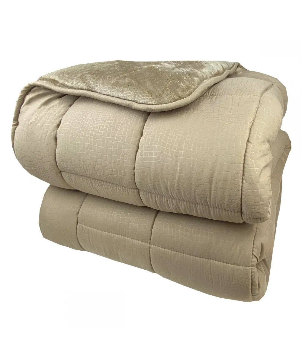 Κουβερτοπάπλωμα Μονό 1,60Χ2,20 Beige